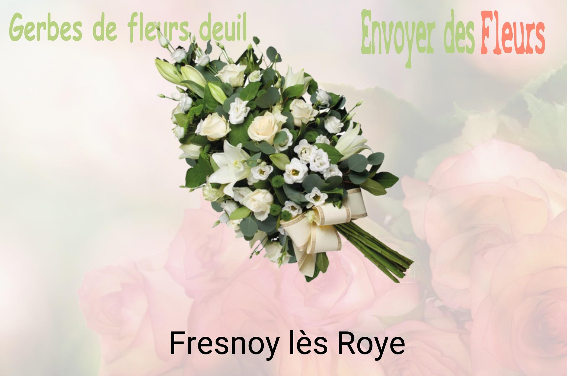 Gerbe de fleurs de deuil livrée à Fresnoy-lès-Roye